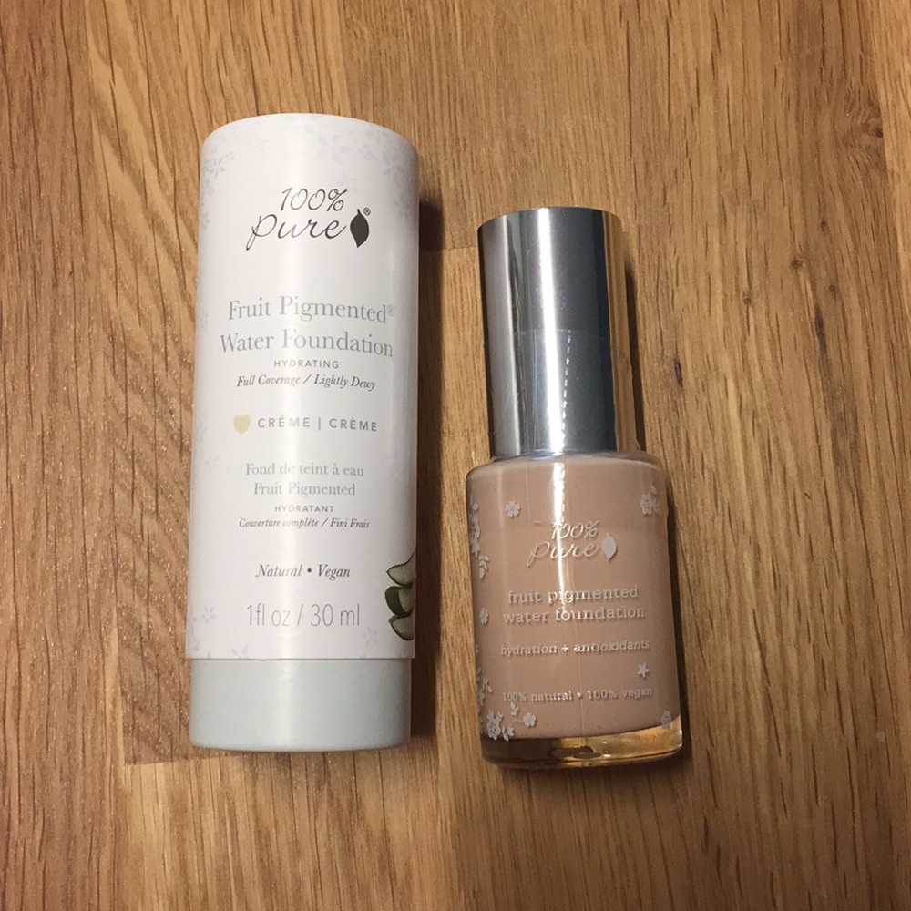 100% pure fruit pigmented water foundation